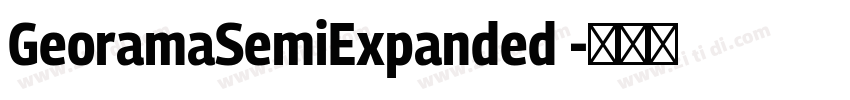 GeoramaSemiExpanded 字体转换